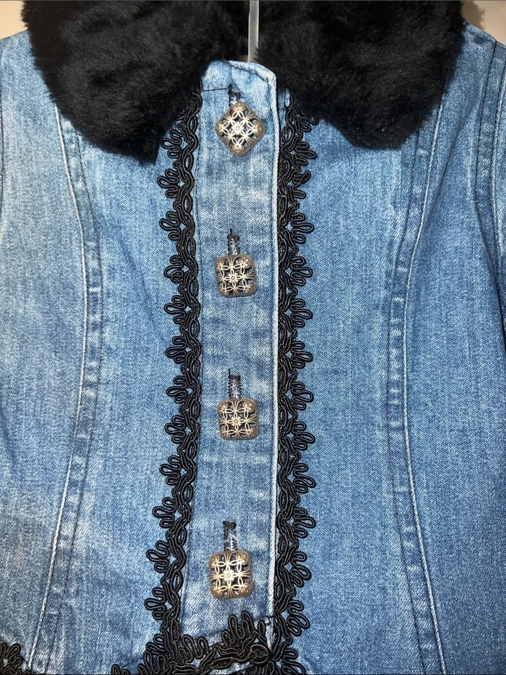 Vintage SF BLUES Denim Set - Classic Blue with Black Trim